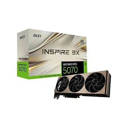 MSI RTX 5070 12G Inspire 3X OC G5070-12I3C 192 Bit GDDR7 12 GB Ekran Kartı