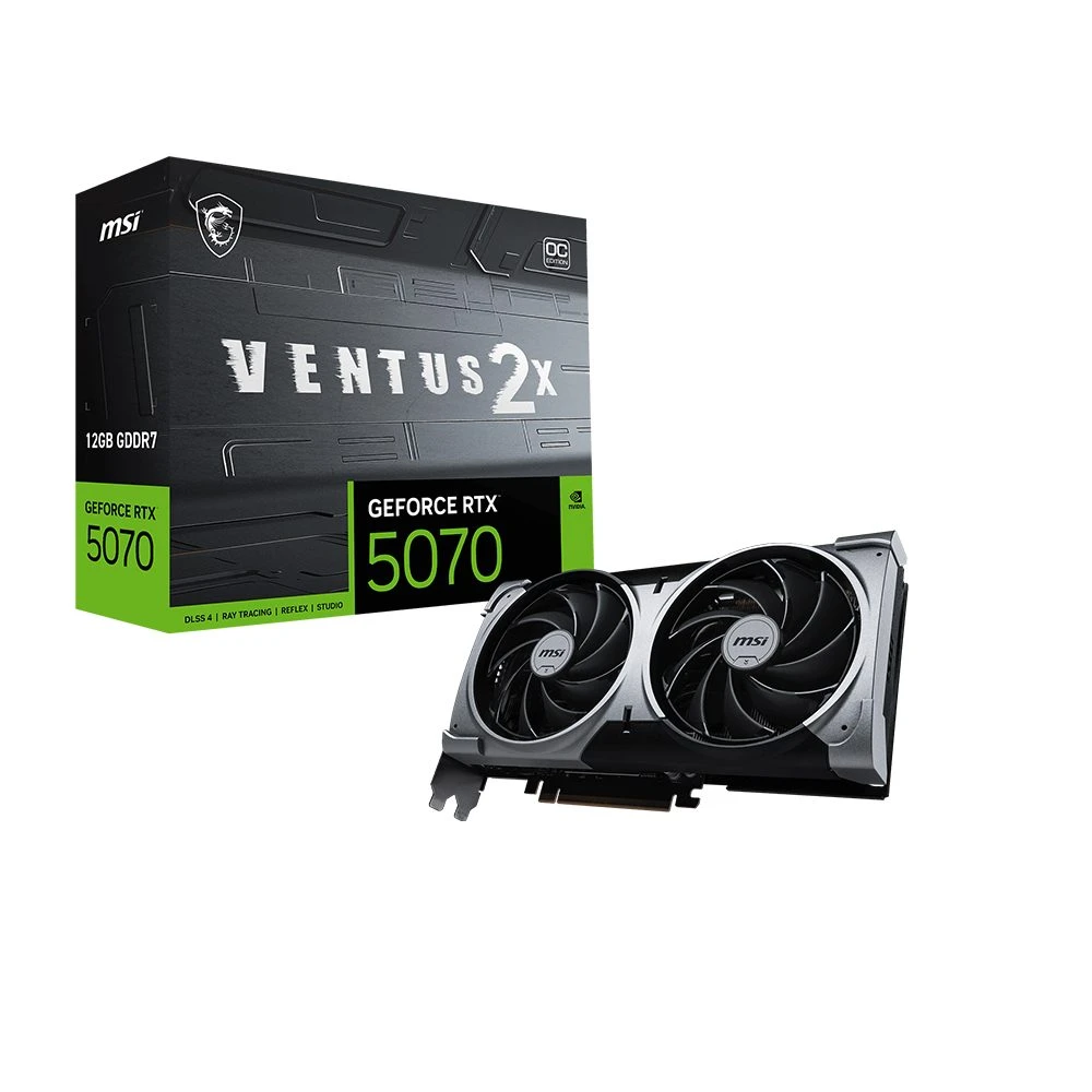 MSI RTX 5070 12G VENTUS 2X OC G5070-12V2C 192 BİT GDDR7 12 GB EKRAN KARTI
