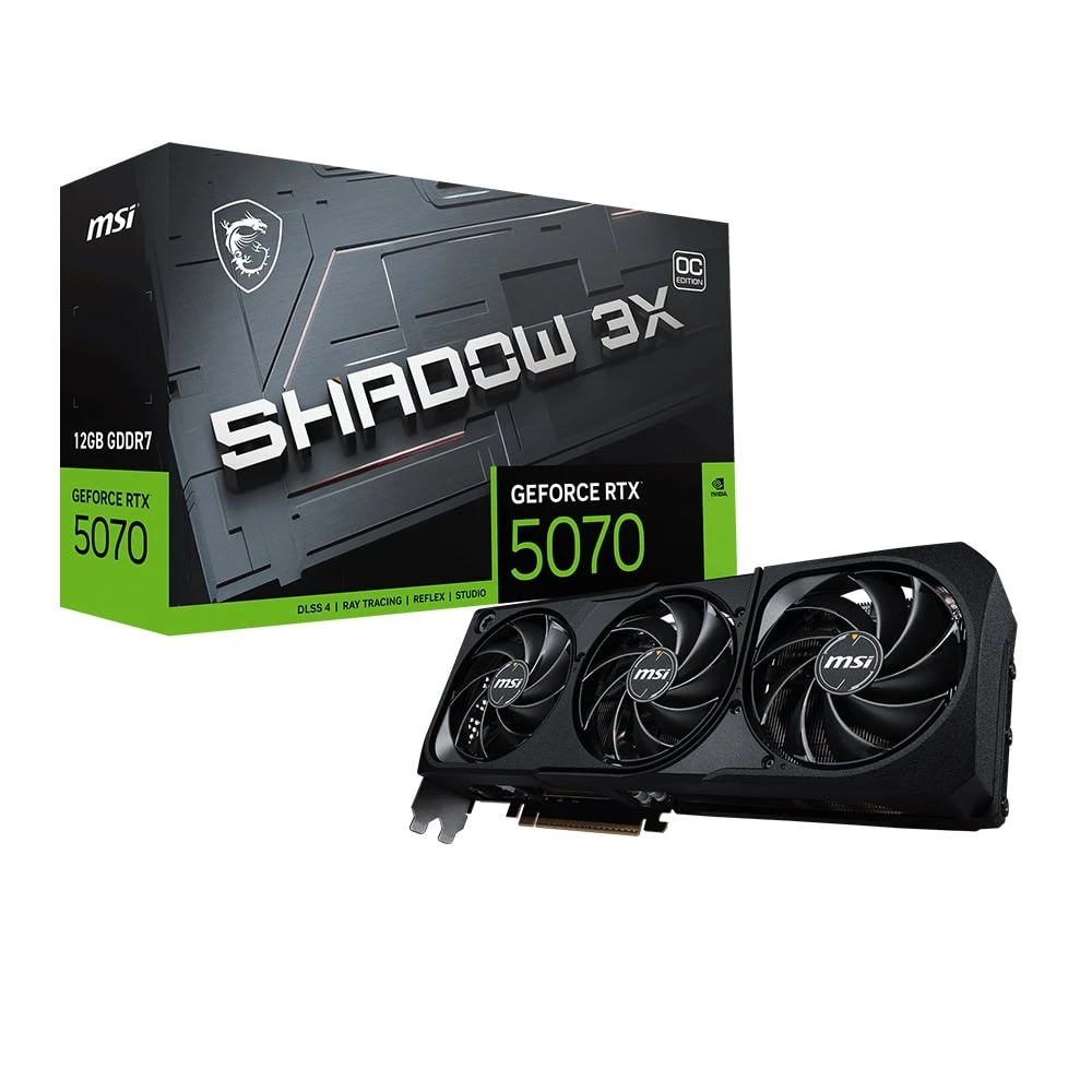 MSI RTX 5070 Shadow 3X OC 12G G5070-12S3C 192 Bit GDDR7 12 GB Ekran Kartı