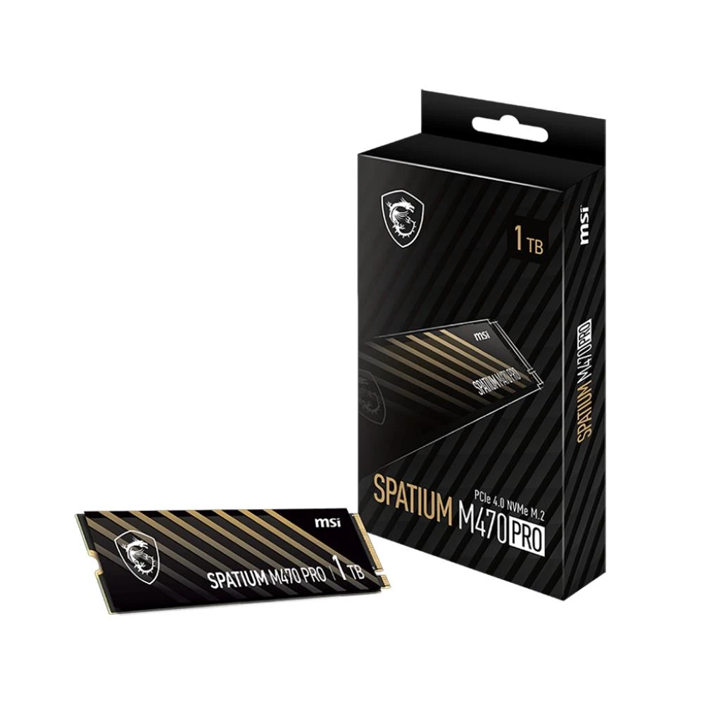 MSI SPATIUM M470 PRO PCIE 4.0 NVME M.2 1TB (6000MB OKUMA / 4500MB YAZMA)