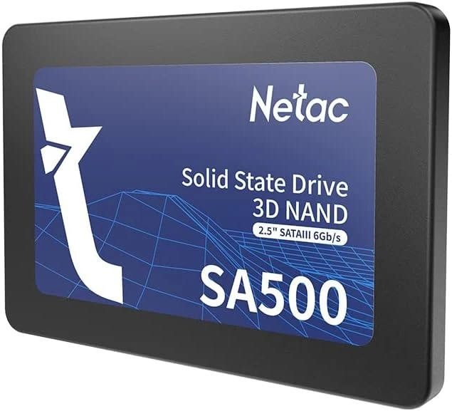 NETAC 1TB SA500 SSD, 2,5", SATA3, 3D NAND, OKUMA/YAZMA 530/475 MB/SN, 7MM