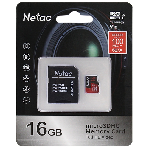 NETAC P500 EXTREME PRO MİCROSD KART 16 GB