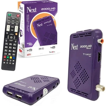 NEXT 2000 HD+PLUS+IP TV+YOUTUBE ÖZELLİKLİ  HD UYDU ALICISI