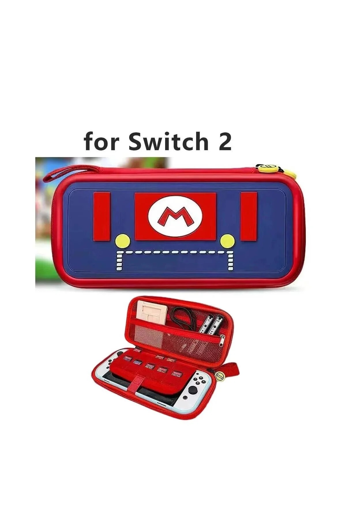 Nintendo Switch 2 Kabartma Desenli Taşıma Çantası