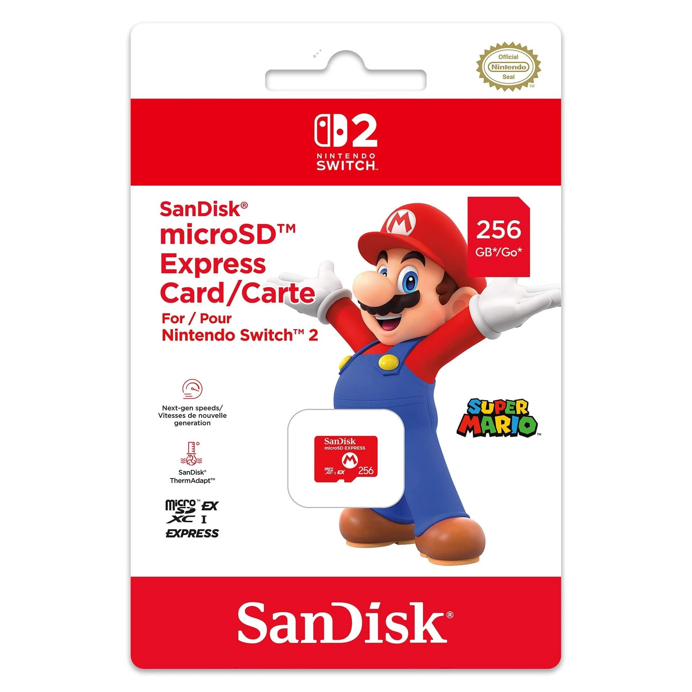 NINTENDO SWITCH 2 MICRO SD CARD MARİO 256 GB