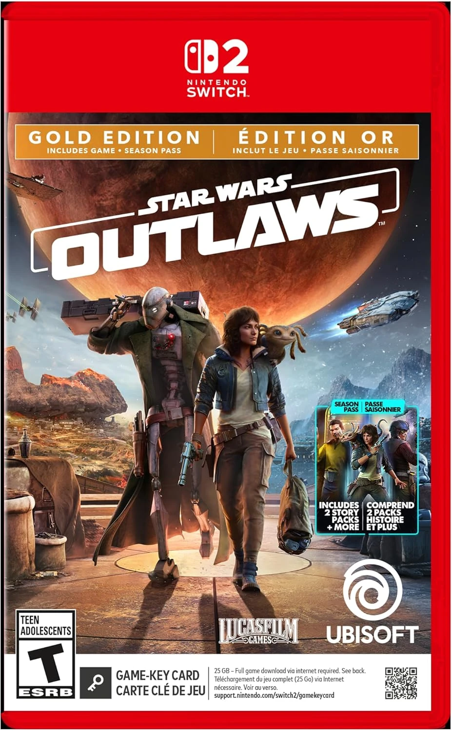 Nintendo Switch 2 Star Wars Outlaws Gold Edition Oyun
