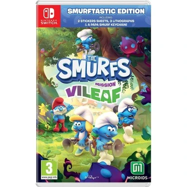 NINTENDO SWITCH OYUN THE SMURFS MISSION VILEAF OYUN
