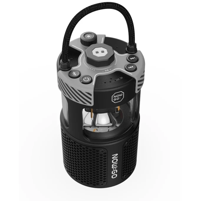NOWGO F1 20W BLUETOOOTH HOPARLÖR TAŞINABİLİR POWERBANK KAMP FENERİ SİYAH