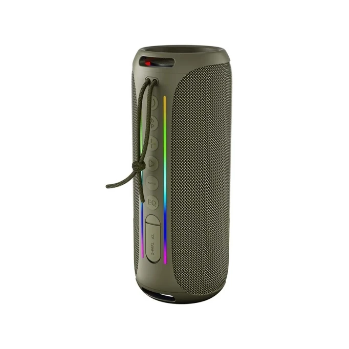 NOWGO F6 20W RGB SPEAKER SU GEÇİRMEZ TAŞINABİLİR KABLOSUZ BLUETOOTH HOPARLÖR YEŞİL