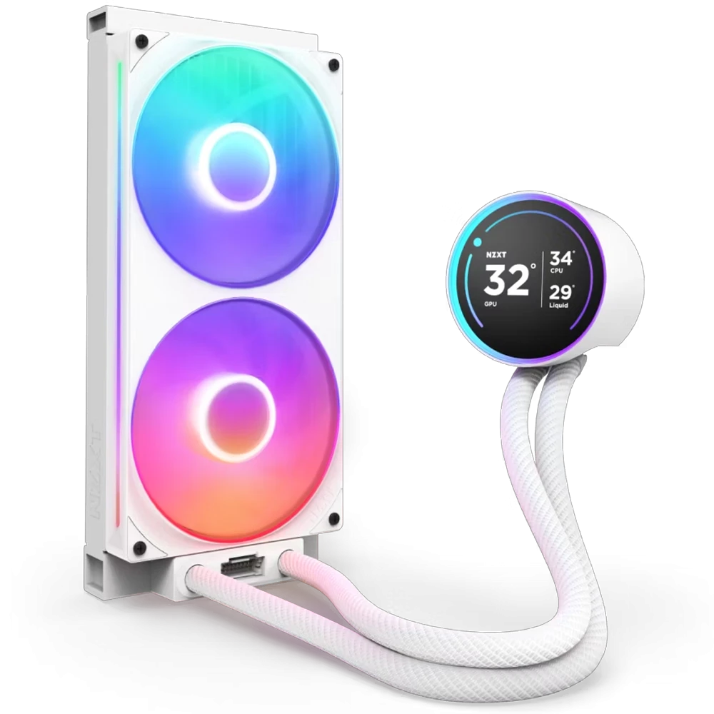NZXT Kraken Elite RGB IPS LCD RL-KR28E-W2 Beyaz 280 mm İşlemci Sıvı Soğutucu