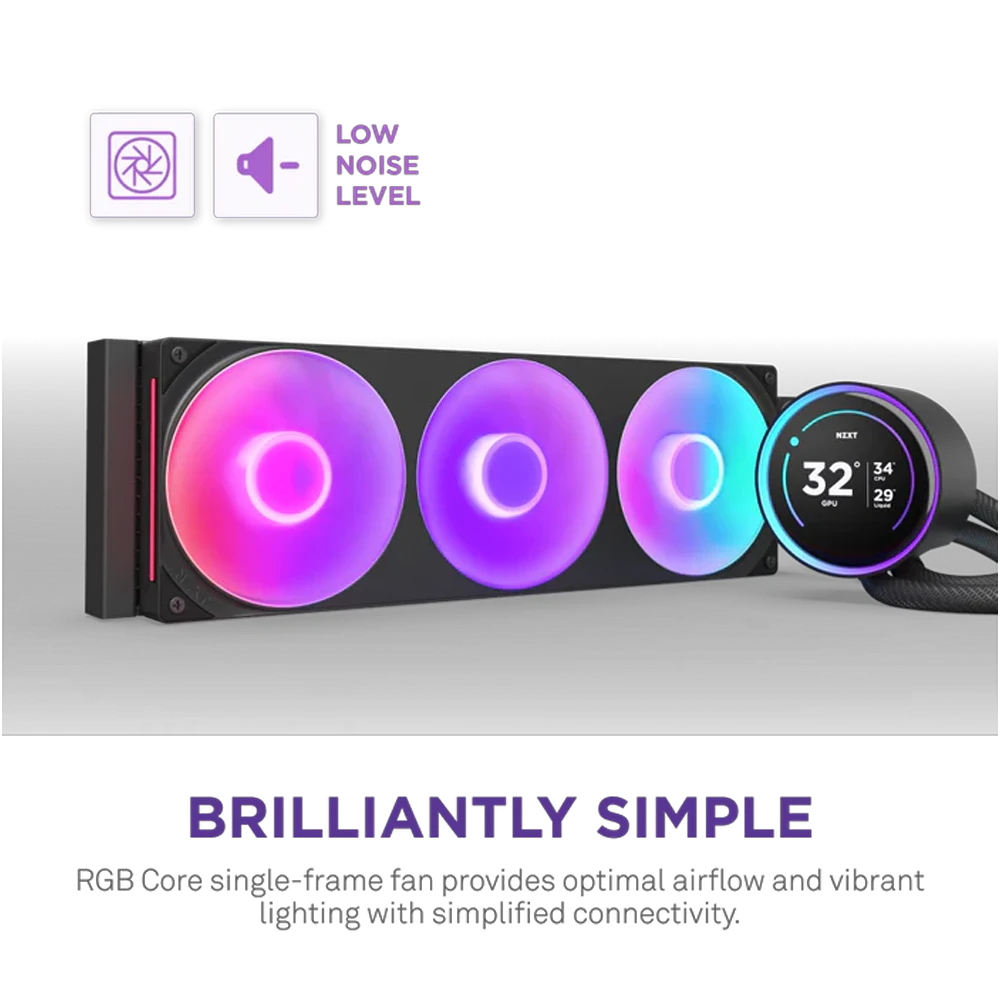 NZXT Kraken Elite RGB IPS LCD RL-KR42E-B2 420 mm İşlemci Sıvı Soğutucu