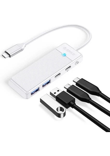 ORİCO 4 PORTLU TYPE-C TO USB 3.0 YÜKSEK HIZLI 5GBPS HUB ÇOKLAYICI BEYAZ