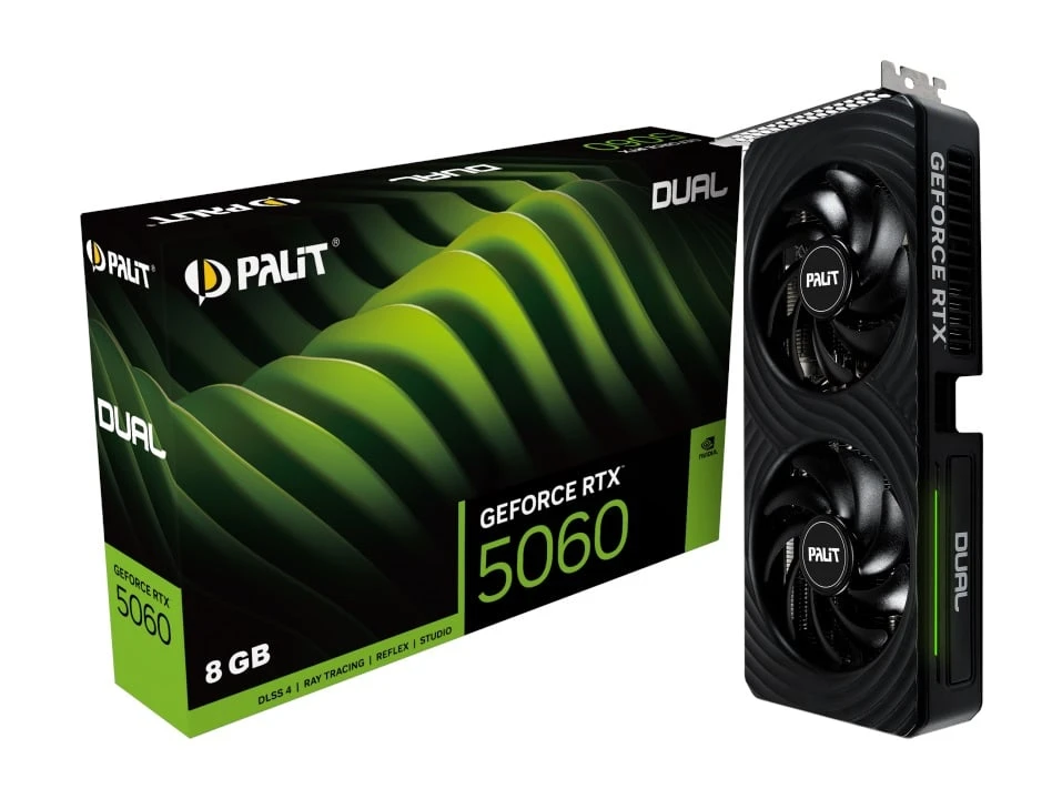 Palit GeForce RTX 5060 Dual OC 8GB GDDR7 128 Bit DLSS 4 Ekran Kartı