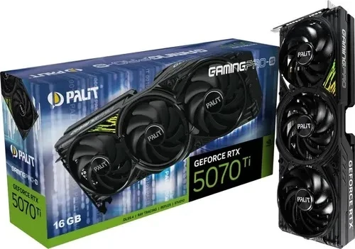 Palit RTX 5070 TI GamingPro-S NE7507T019T2-GB2031U 256 Bit GDDR7 16 GB Ekran Kartı