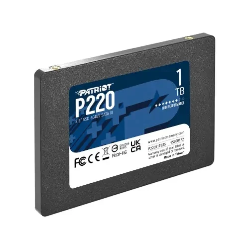 PATRİOT MEMORY P220 DAHİLİ SOLİD STATE DRIVE 1TB SSD SATA 3 2,5 İNÇ