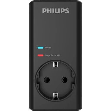 Philips CHP7010B 1140 Joule Siyah Kablosuz Akım Korumalı Priz