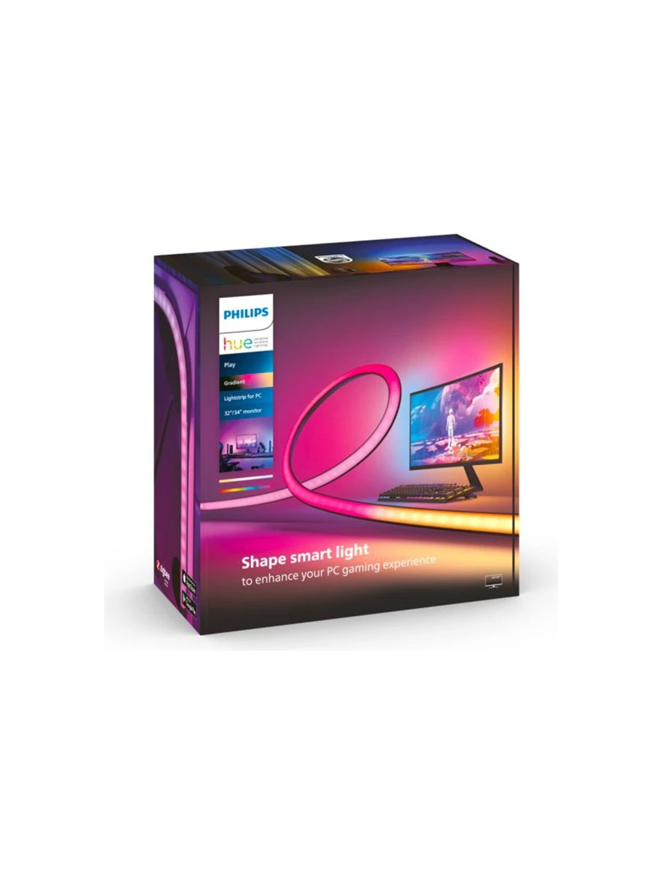 Philips Hue Play Gradient Lightstrip 32"-34" PC Monitör Akıllı Şerit LED