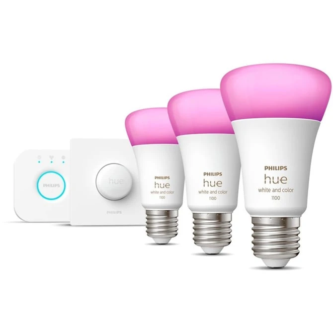 PHİLİPS HUE WCA BUTONLU 3'LÜ E27 AKILLI LED AMPUL BAŞLANGIÇ SETİ