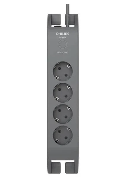 Philips SPN3140A/62 2400 Joule Anahtarlı 2 m 4'lü Akım Korumalı Priz