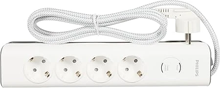 PHILIPS SPN7040WA Akım Korumalı Priz 4'lü 2m 600J