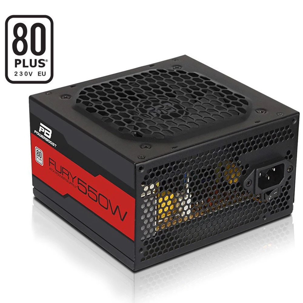 POWER BOOST FURY 550W 80+ 120MM FANLI PSU