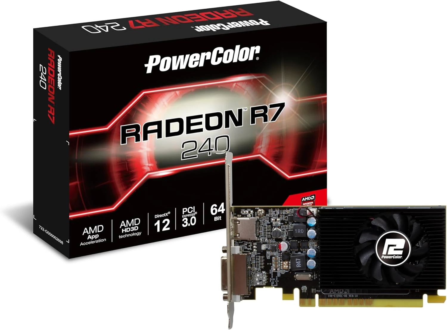 PowerColor R7 240 2GBD5-HLEV2 64 Bit 2 GB GDDR5 Ekran Kartı