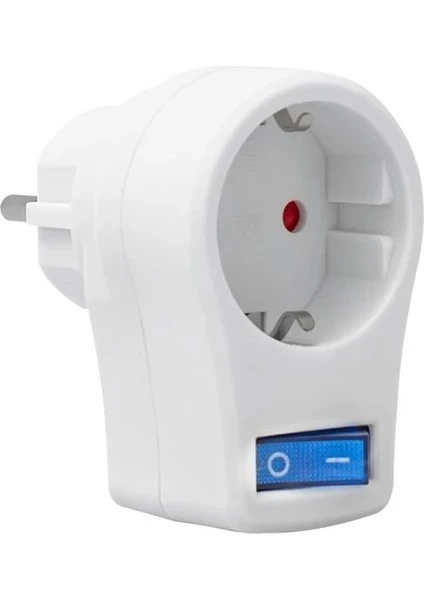 Powermaster 16816 Anahtarlı Tekli Akım Korumalı Priz