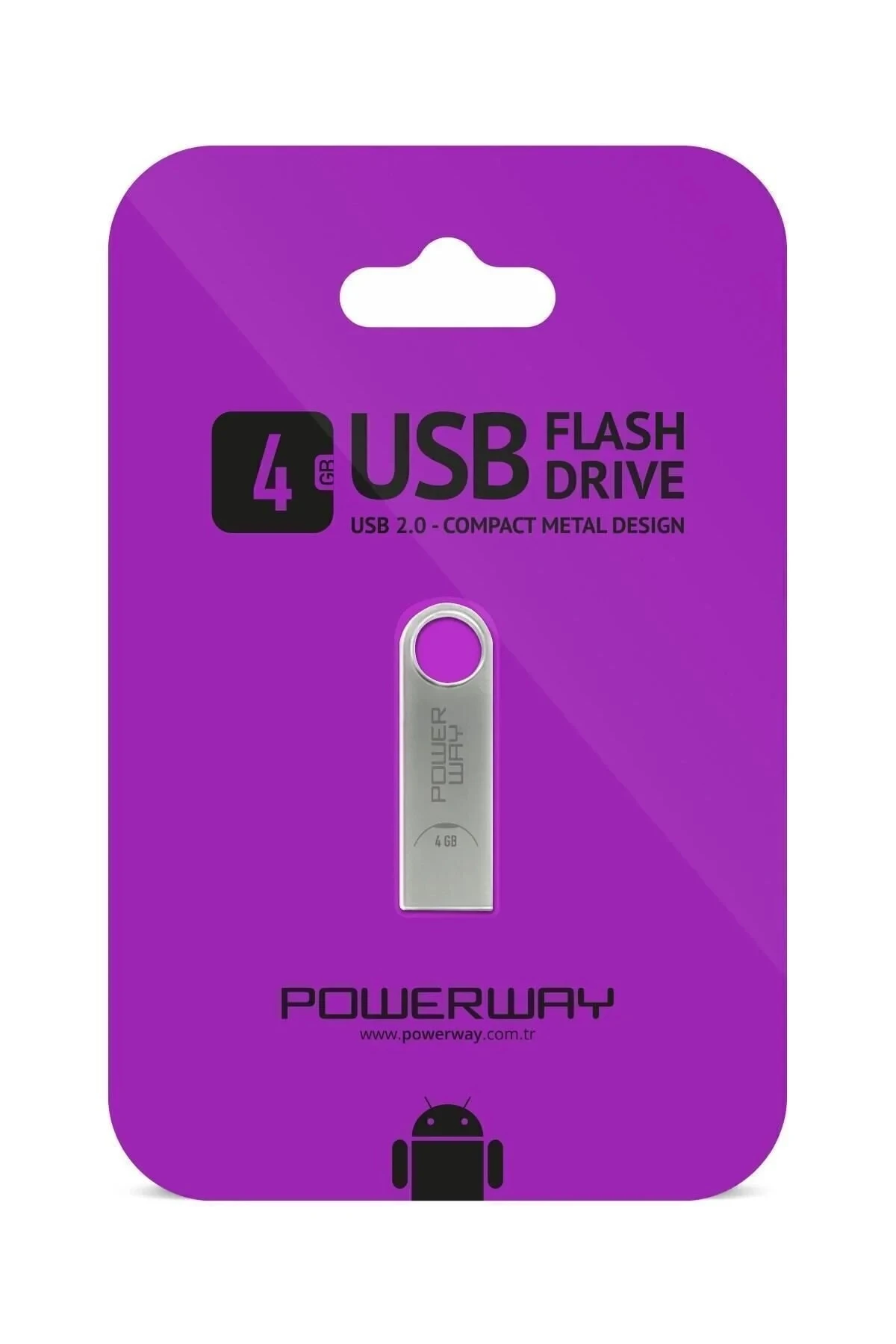 Powerway 4 Gb Metal Flash Bellek