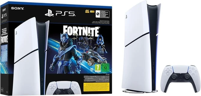PS5 SLİM DIGITAL  825 GB + FORTNİTE BUNDLE OYUN KONSOLU