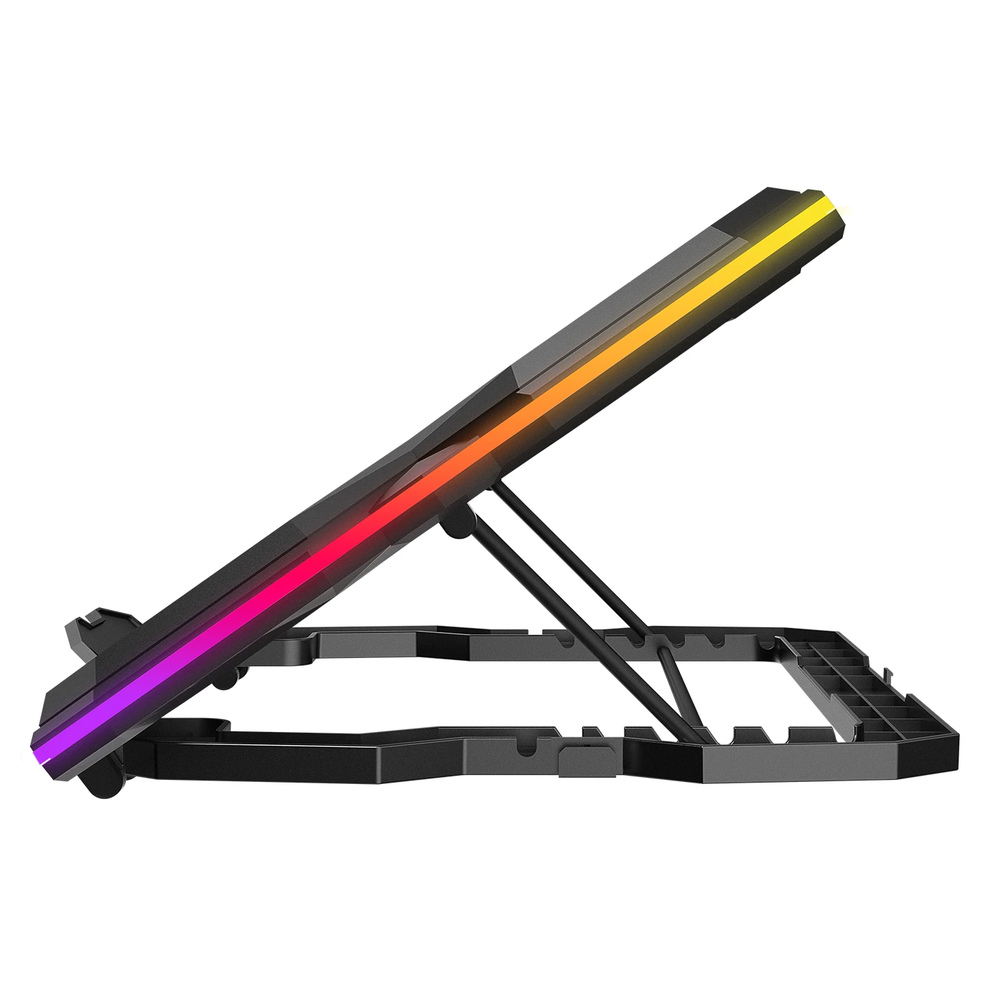 RAMPAGE AD-RC14 X-RANGER 10 MODE RGB 1*125MM + 4*70MM FAN 9-17 NOTEBOOK SOĞUTUCU STAND