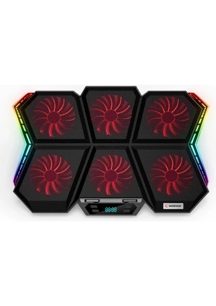 Rampage AD-RX44 X-GALE 6 Fanlı Laptop Soğutucu