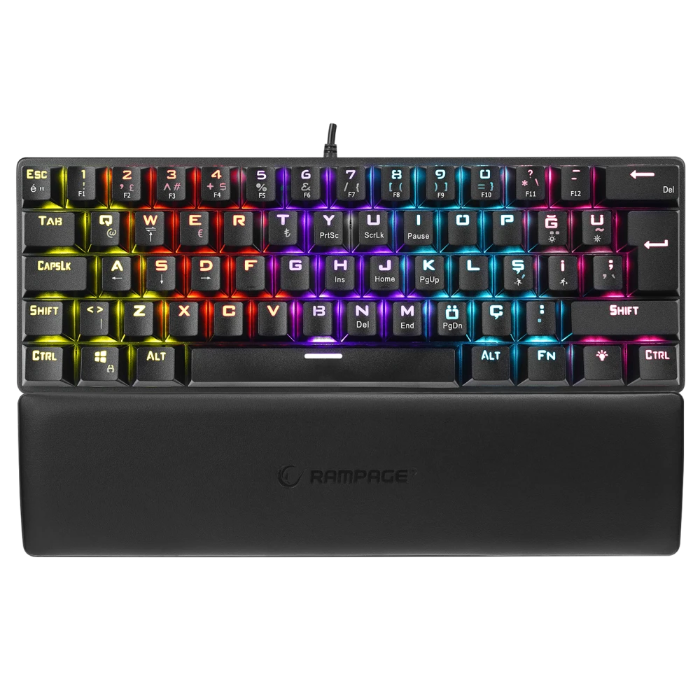 Rampage Ally K11 Siyah TKL Red Switch Kablolu Mekanik Oyuncu Klavyesi