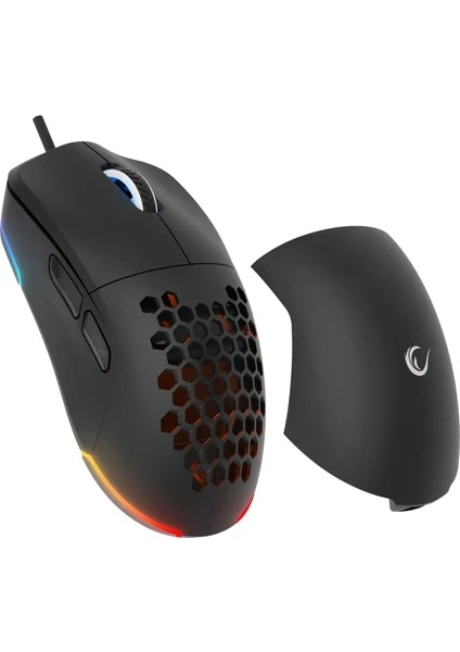 Rampage BLINK Siyah 7 Makro Tuşlu RGB 12800 DPI Gaming Oyuncu Mouse