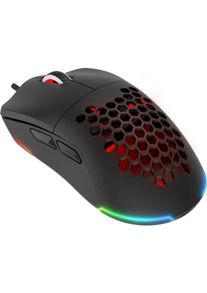 Rampage BLINK Siyah 7 Makro Tuşlu RGB 12800 DPI Gaming Oyuncu Mouse