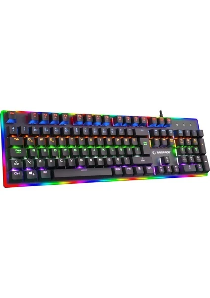 RAMPAGE BYGAME-K1 RGB LED FRAME RAİNBOW MEKANİK RED SWITCH GAMİNG OYUNCU KLAVYESİ