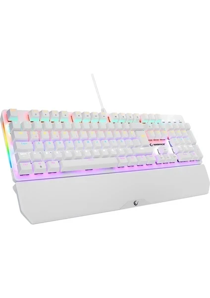 Rampage Umbra KB-R86 Beyaz Red Switch Kablolu Mekanik Oyuncu Klavyesi