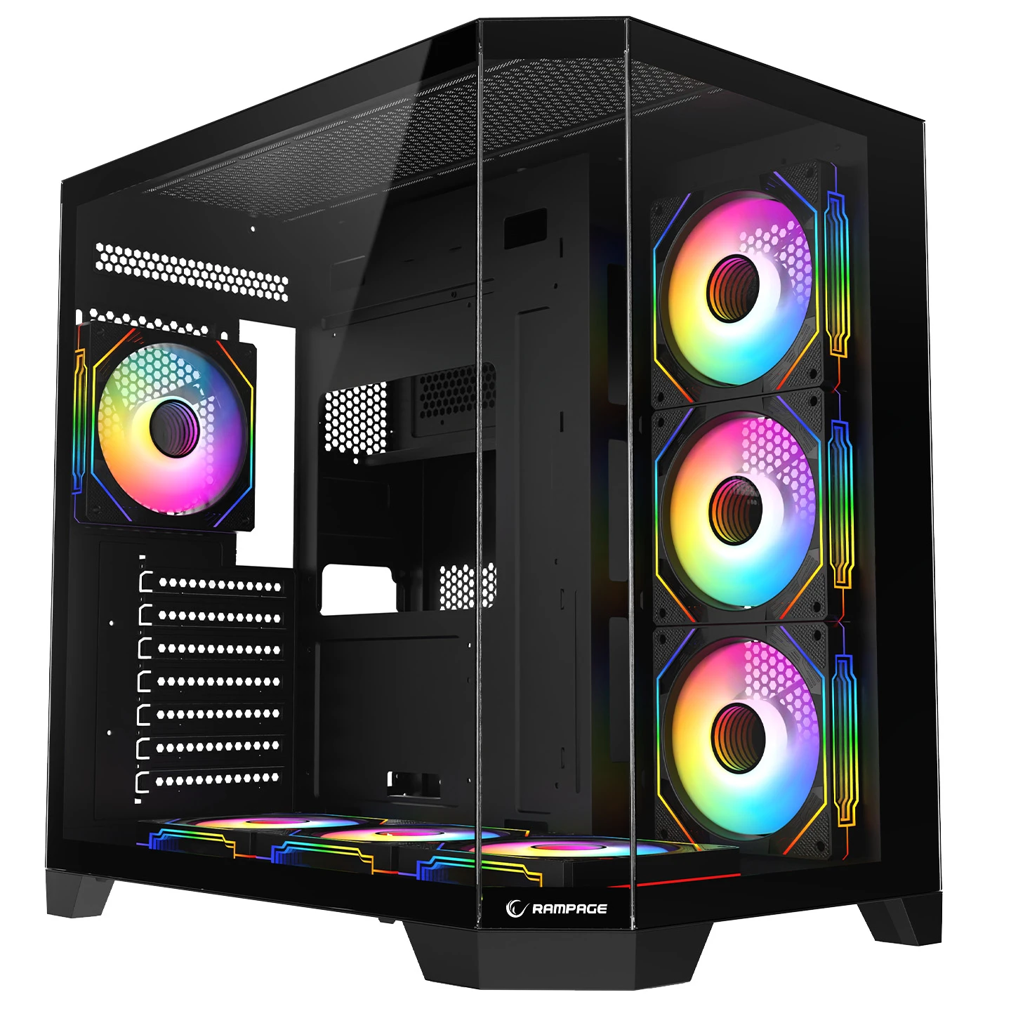 Rampage Mega V1 ARGB Fanlı Siyah 850 W ATX Oyuncu Kasası