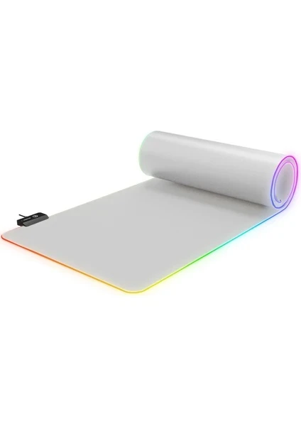 Rampage Pulsar Rgb Xl (Mp-22) Gri 300-800-3Mm Rgb Ledli Gaming Mouse Pad