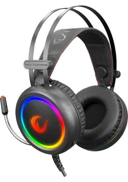 Rampage Stormy Siyah RGB 7.1 USB Kablolu Kulak Üstü Oyuncu Kulaklığı