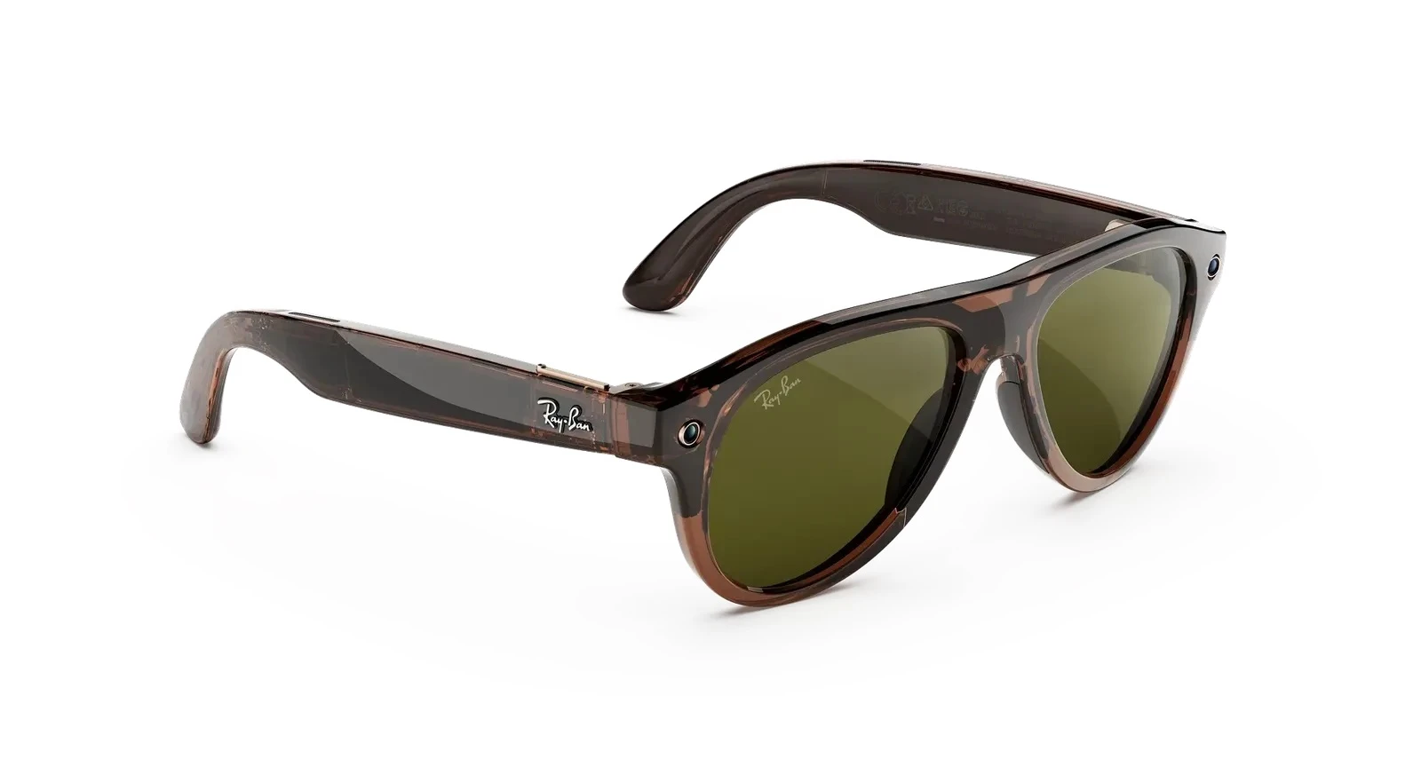 Ray-Ban Meta (Gen 3) Aviator Transp. Umber-Trs Jade 54 Benden 6912JD54