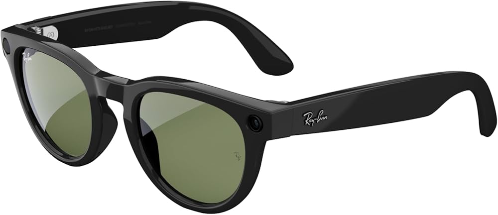 Ray-Ban Meta Headliner Akıllı Gözlük Parlak Siyah Polarize G15 Yeşil rw-4009