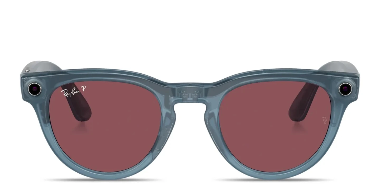 RAY-BAN META SHINY JEANS AKILLI GÖZLÜK POLAR DUSTY RED RW4009