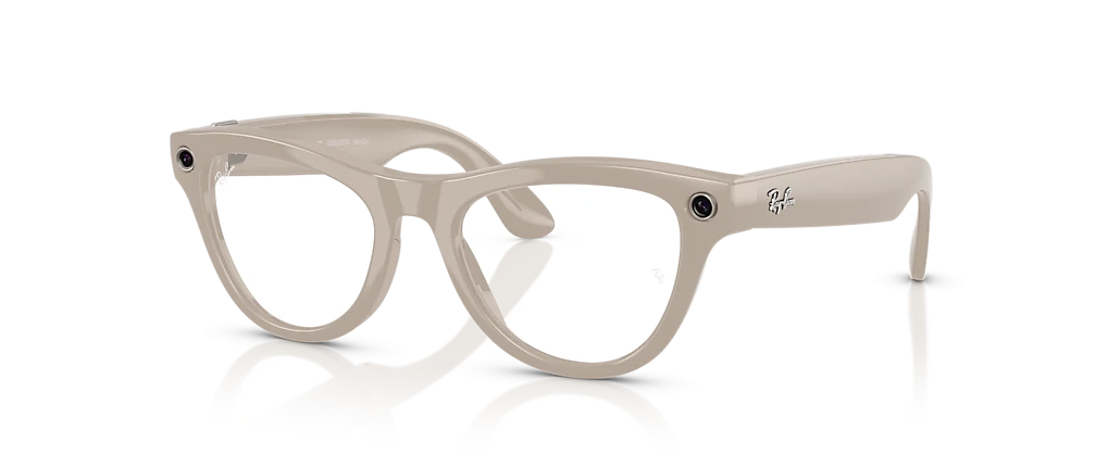 RAY-BAN META SKYLER AKILLI GÖZLÜK RW 4010 TRANSİTİONS 6700MF52 GÜNEŞTE KOYULAŞAN SHINY CHALKY GRAY