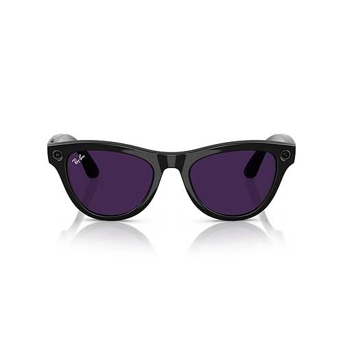 RAY-BAN META SKYLER PARLAK SİYAH TRANSITIONS AMETİST CAM (2.NESİL) RW4010