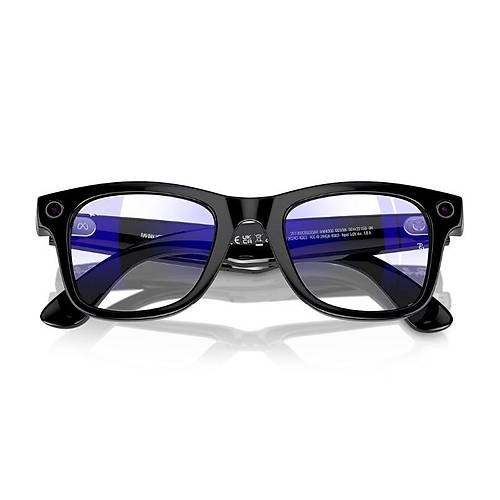 Ray-Ban Meta Wayfarer RW4006 50 Beden 601/SB50 Parlak Siyah-Clear