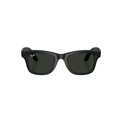 Ray-Ban Meta Wayfarer Akıllı Gözlük Mat Siyah Şeffaf Grafit Yeşil Transitions Cam Rengi RW4008