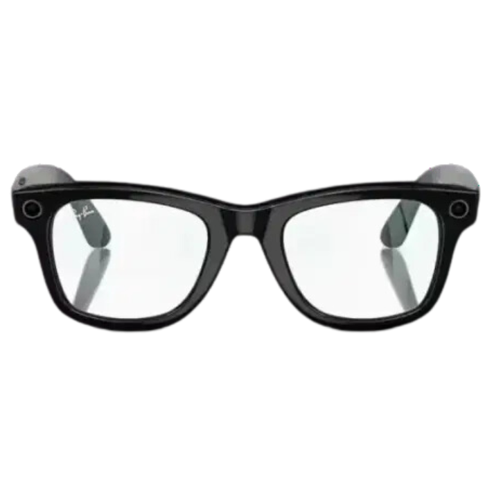 Ray-Ban Meta Wayfarer RW4008 53 Beden 601/SB53 Parlak Siyah-Clear