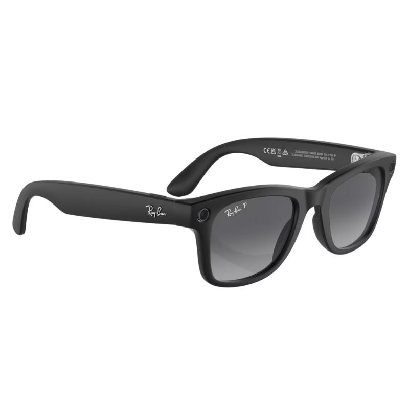 RAY-BAN META WAYFARER AKILLI GÖZLÜK MAT SİYAH POLAR GRADIENT GRAPHITE