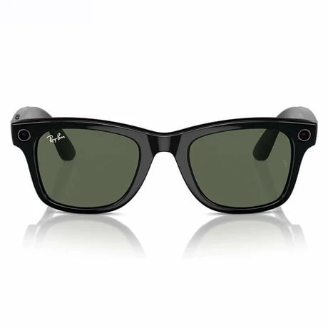 Ray-Ban Meta Wayfarer Gen 2 RW4012 53 Beden 601/7153 Parlak Siyah - G15 Yeşil