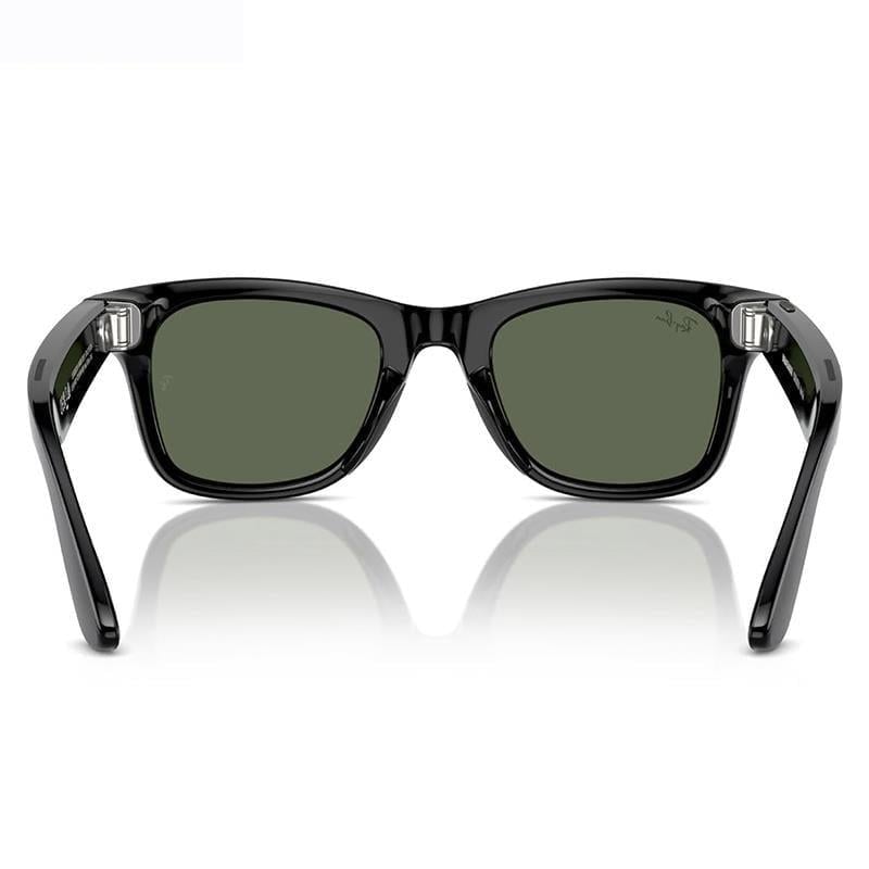 Ray-Ban Meta Wayfarer Gen 2 RW4012 53 Beden 601/7153 Parlak Siyah - G15 Yeşil